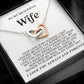 Exquisite Interlocking Heart Necklace for Your Cherished Wife 001