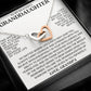 Eternal Bond: Granddaughter's Interlocking Hearts Necklace GL-002