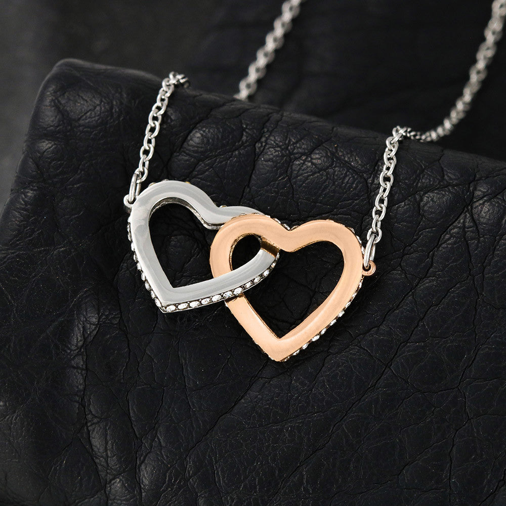 Exquisite Interlocking Heart Necklace for Your Cherished Wife 002