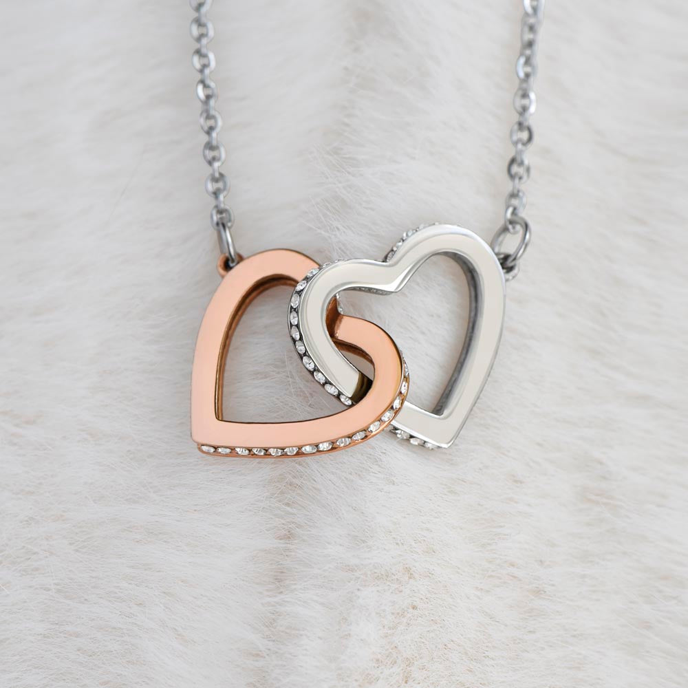 Exquisite Interlocking Heart Necklace for Your Cherished Wife 001