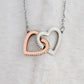 Eternal Bond: Granddaughter's Interlocking Hearts Necklace GL-001