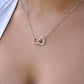 Exquisite Interlocking Heart Necklace for Your Cherished Wife 002