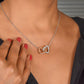 Interlocking Hearts Necklace: A Granddaughter's Cherished Necklace WHTE 002