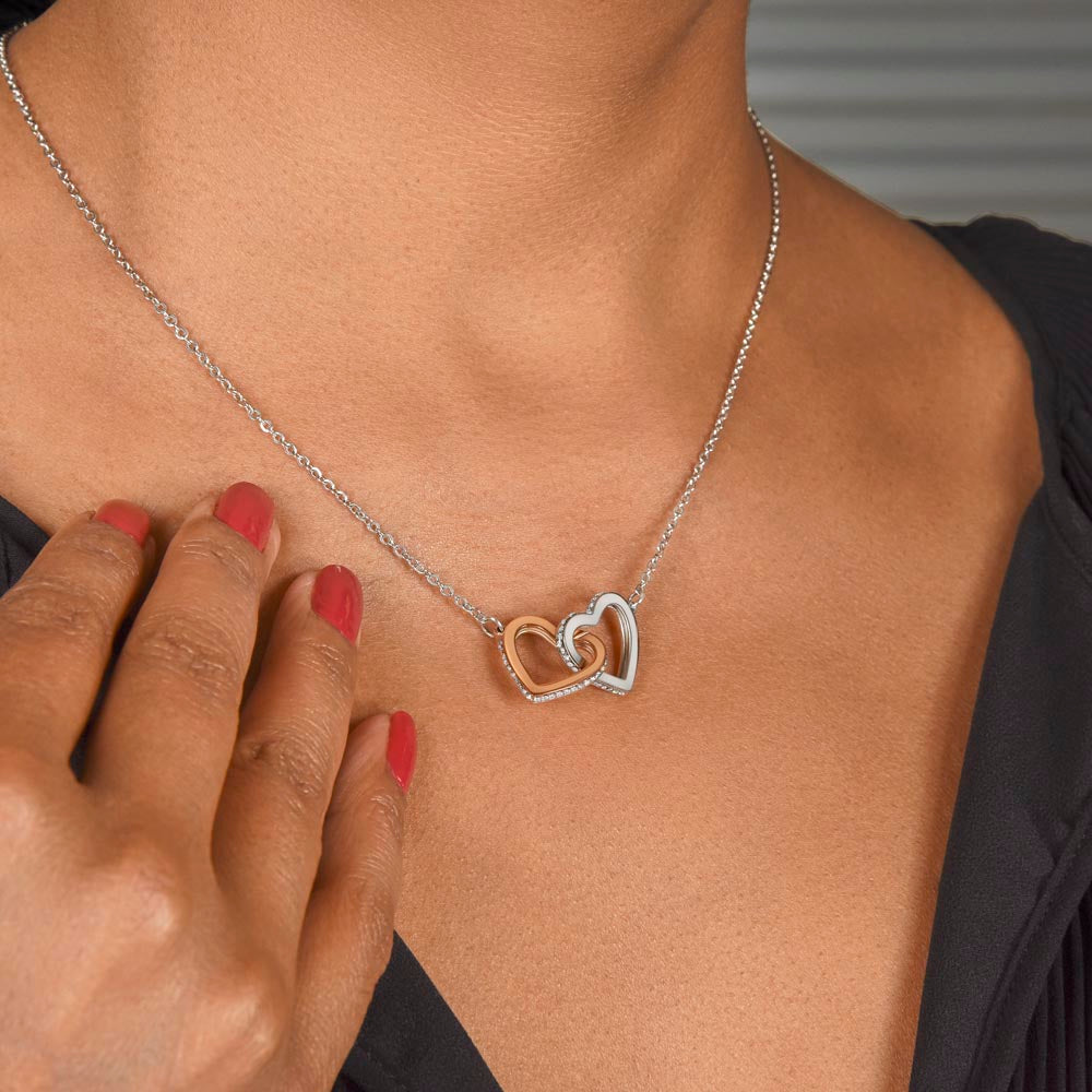 Interlocking Hearts Necklace: A Granddaughter's Cherished Necklace WHTE 002