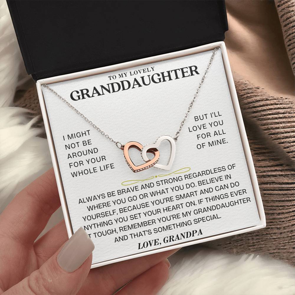 Interlocking Hearts Necklace: A Granddaughter's Cherished Necklace GL-002