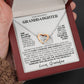 Interlocking Hearts Necklace: A Granddaughter's Cherished Necklace, Love Grandpa WHT002
