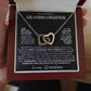 Interlocking Hearts Necklace: A Granddaughter's Cherished Necklace BLK002