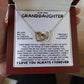 Eternal Bond: Granddaughter's Interlocking Hearts Necklace GL-005