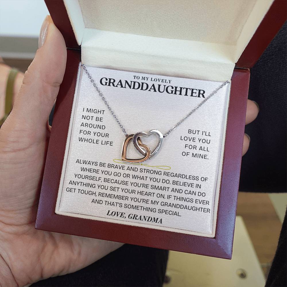 Interlocking Hearts Necklace: A Granddaughter's Cherished Necklace GL-001