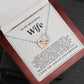 Exquisite Interlocking Heart Necklace for Your Cherished Wife 001