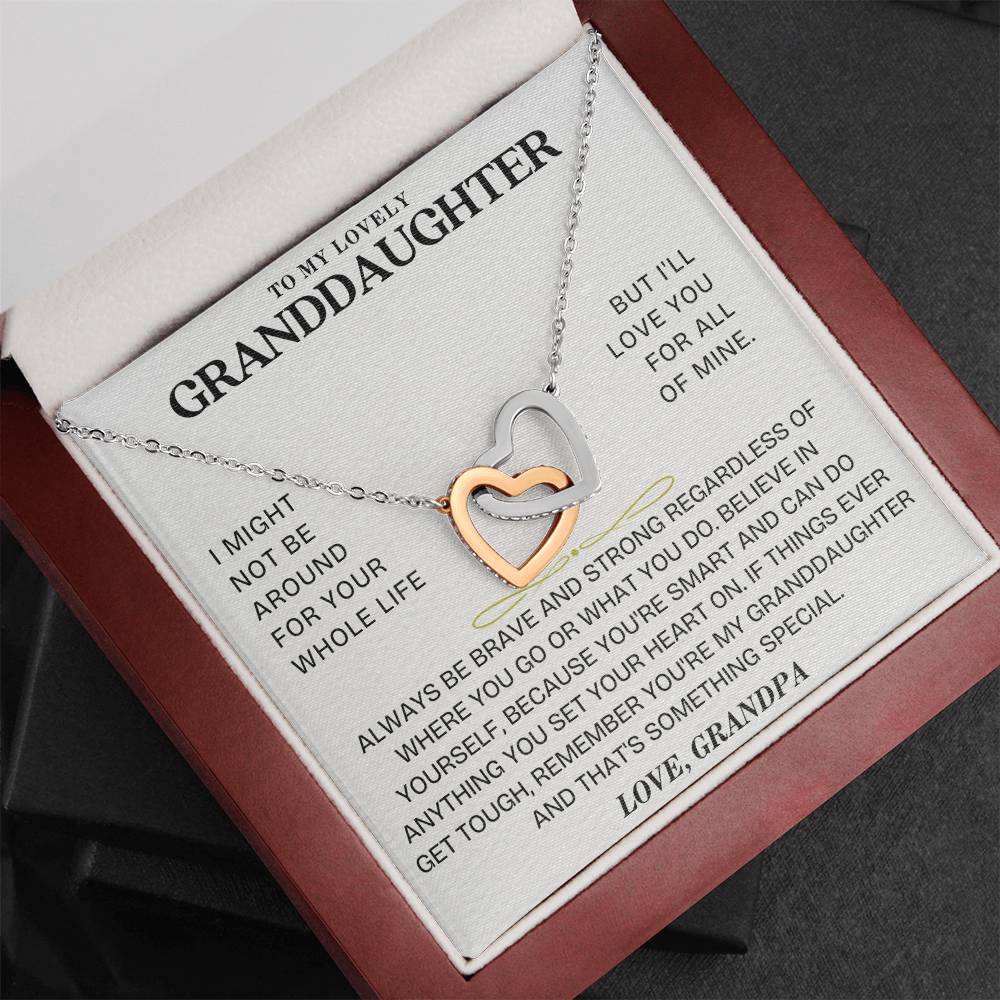 Interlocking Hearts Necklace: A Granddaughter's Cherished Necklace GL-002