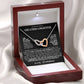 Interlocking Hearts Necklace: A Granddaughter's Cherished Necklace BLK002