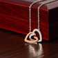 Exquisite Interlocking Heart Necklace for Your Cherished Wife 001