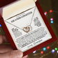 Interlocking Hearts Necklace: A Granddaughter's Cherished Necklace, Love Grandpa WHT002