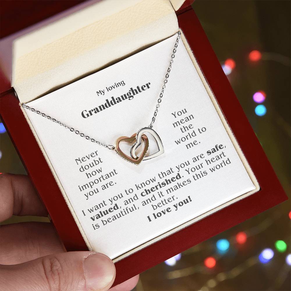 A Beautiful and Thoughtful Gift for Granddaughter - Held Gently in What Matters Most