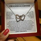 Eternal Bond: Granddaughter's Interlocking Hearts Necklace GL-002