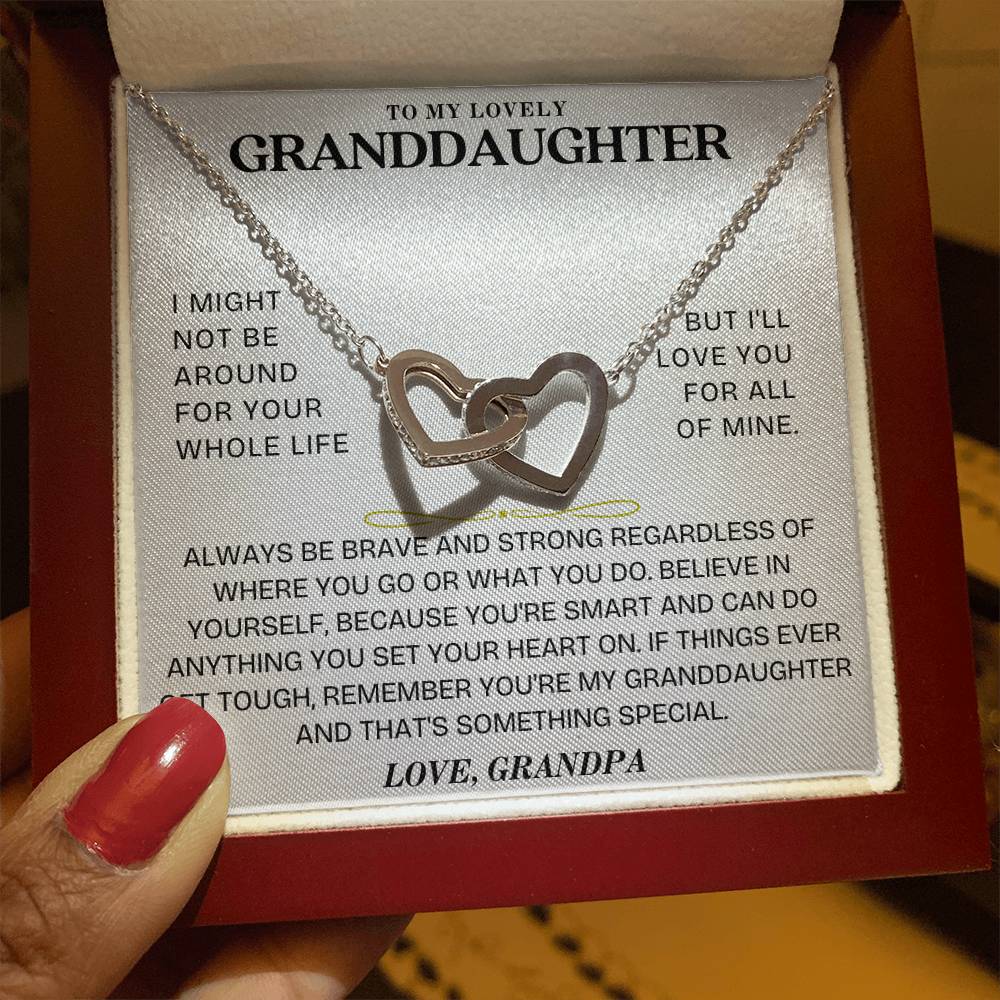 Interlocking Hearts Necklace: A Granddaughter's Cherished Necklace GL-002