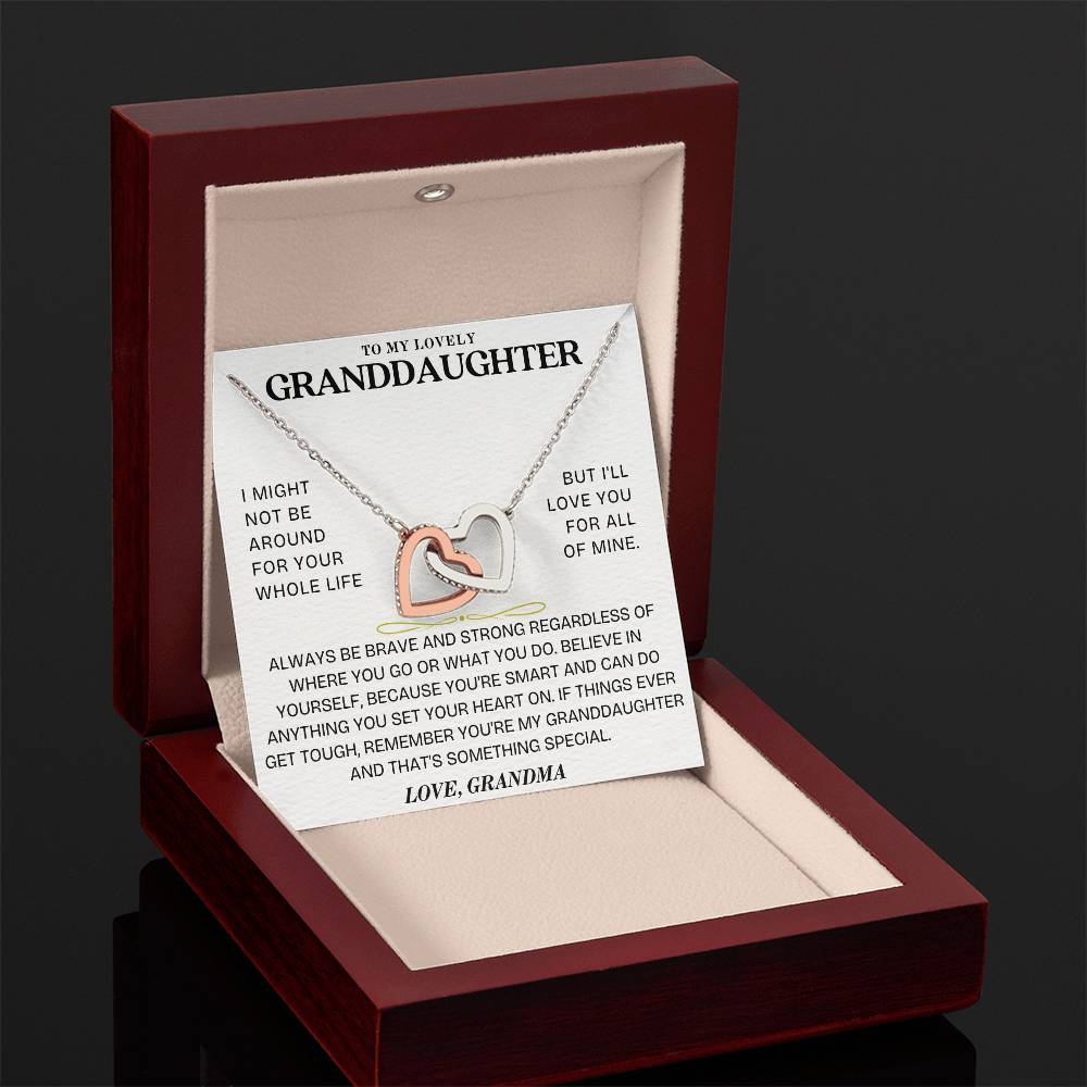 Interlocking Hearts Necklace: A Granddaughter's Cherished Necklace GL-001
