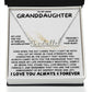 Heartfelt Embrace Custom Name Necklace with Personalized Message Card for Granddaughter 001