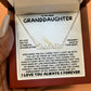 Heartfelt Embrace Custom Name Necklace with Personalized Message Card for Granddaughter 001