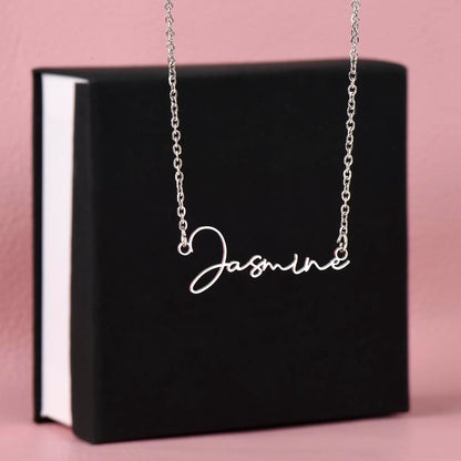 Custom Crafted Signature Name Necklace
