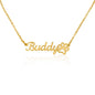 Paws of Affection: Custom Name Necklace