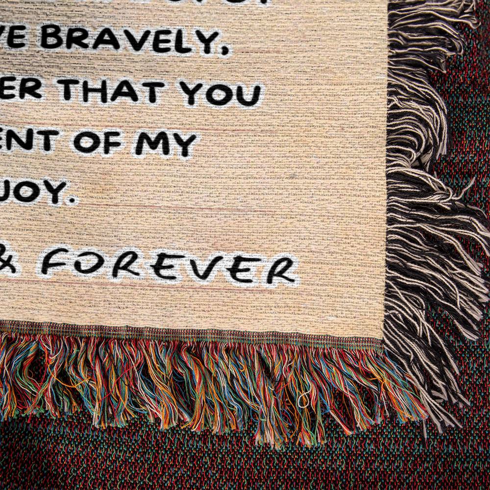 Letter Blanket: A Heartfelt Message to My Granddaughter