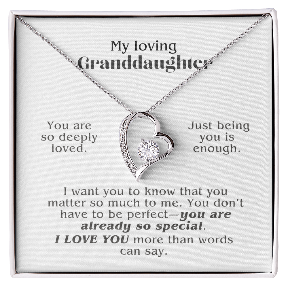 Loved Simply for Being Herself (A Beautiful and Thoughful Gift for Granddaughter)