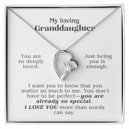 Loved Simply for Being Herself (A Beautiful and Thoughful Gift for Granddaughter)