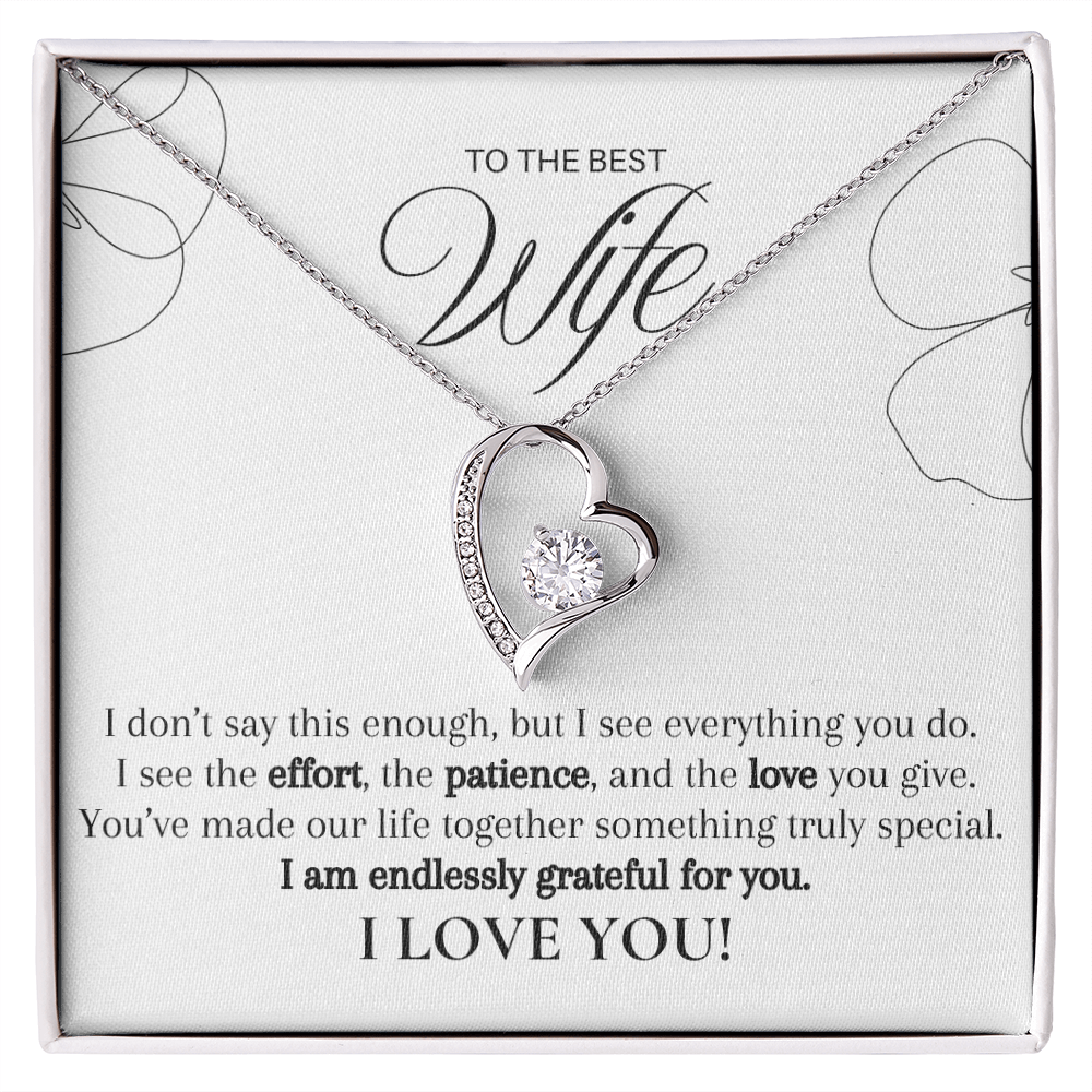 Seen Through Her Love, Cherished Always (A Great Romantic Gift for Wife)