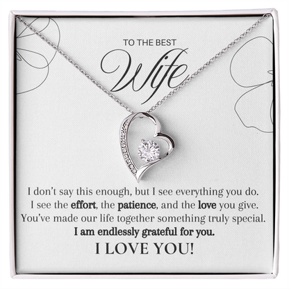 Seen Through Her Love, Cherished Always (A Great Romantic Gift for Wife)