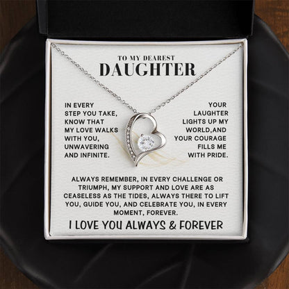 Eternal Embrace: The Forever Love Necklace for Daughter 001