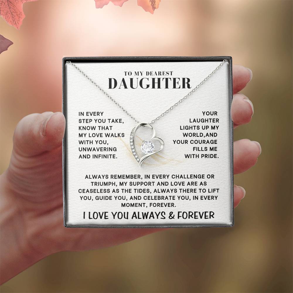 Eternal Embrace: The Forever Love Necklace for Daughter 001