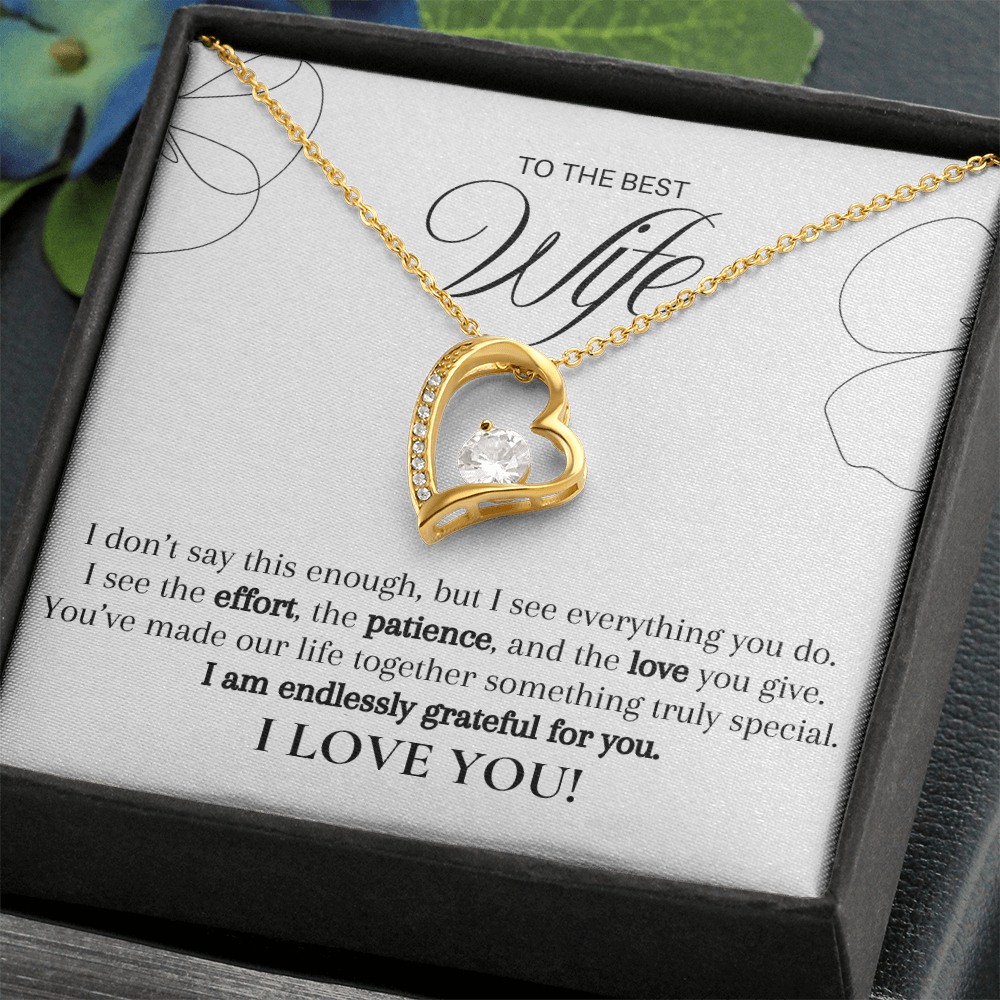 Seen Through Her Love, Cherished Always (A Great Romantic Gift for Wife)